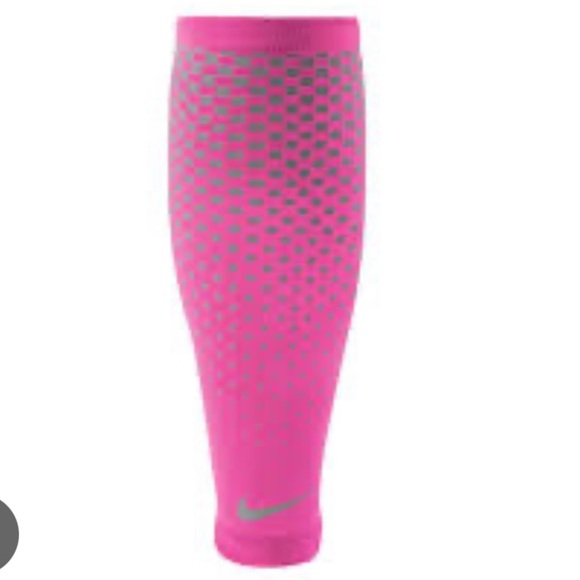 NIKE Pink Dri-Fit 360 Calf Sleeves Size L/XL - Picture 1 of 6